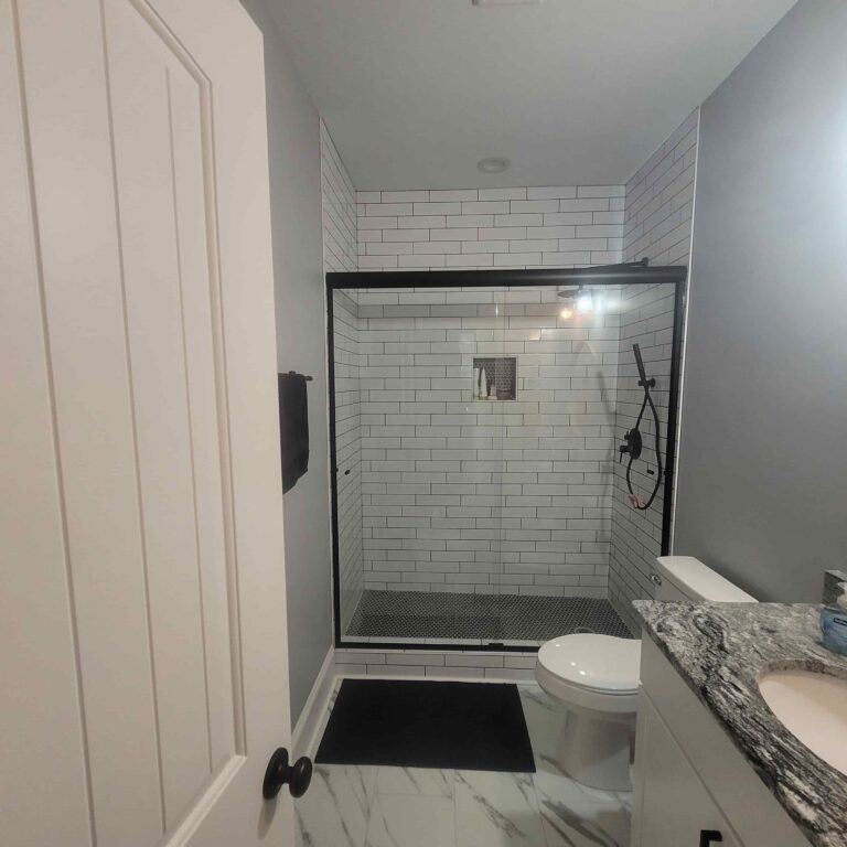 after photo of completed bathroom remodeling project